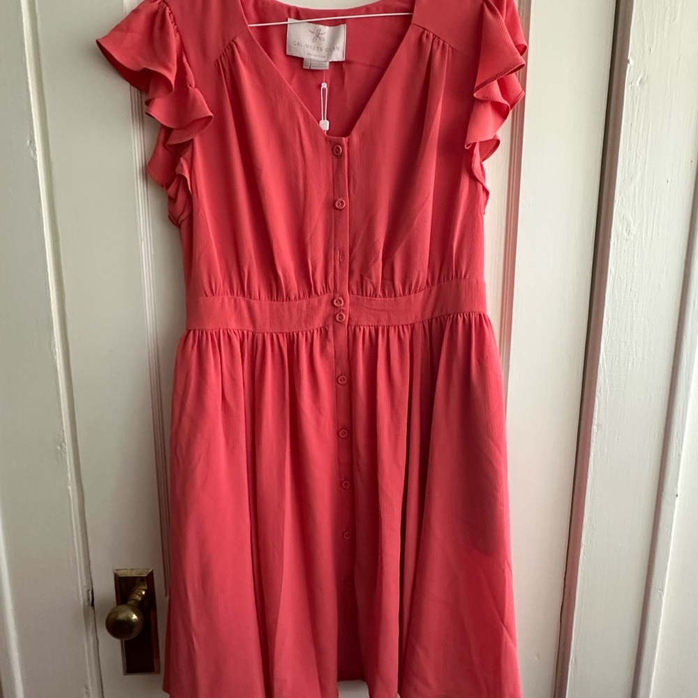 Gal Meets Glam Vibrant Coral Dress